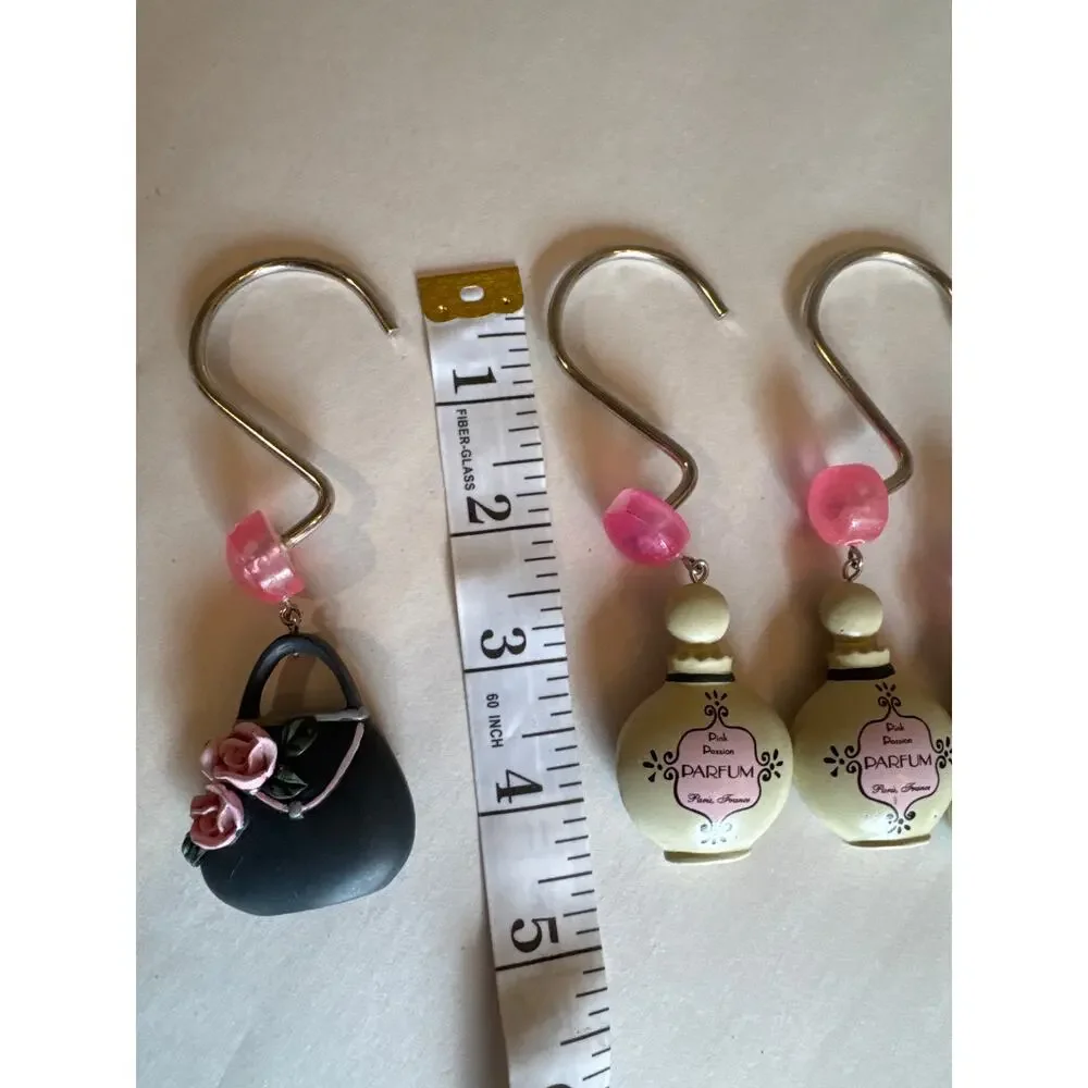 Vintage Girly Shower Curtain Hooks